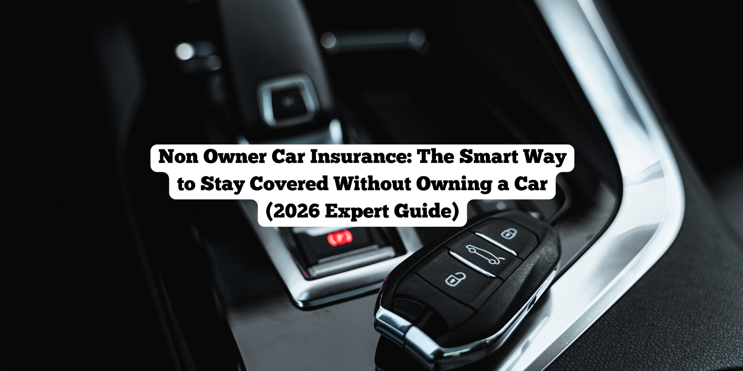 Non Owner Car Insurance: The Smart Way to Stay Covered Without Owning a Car (2026 Expert Guide)