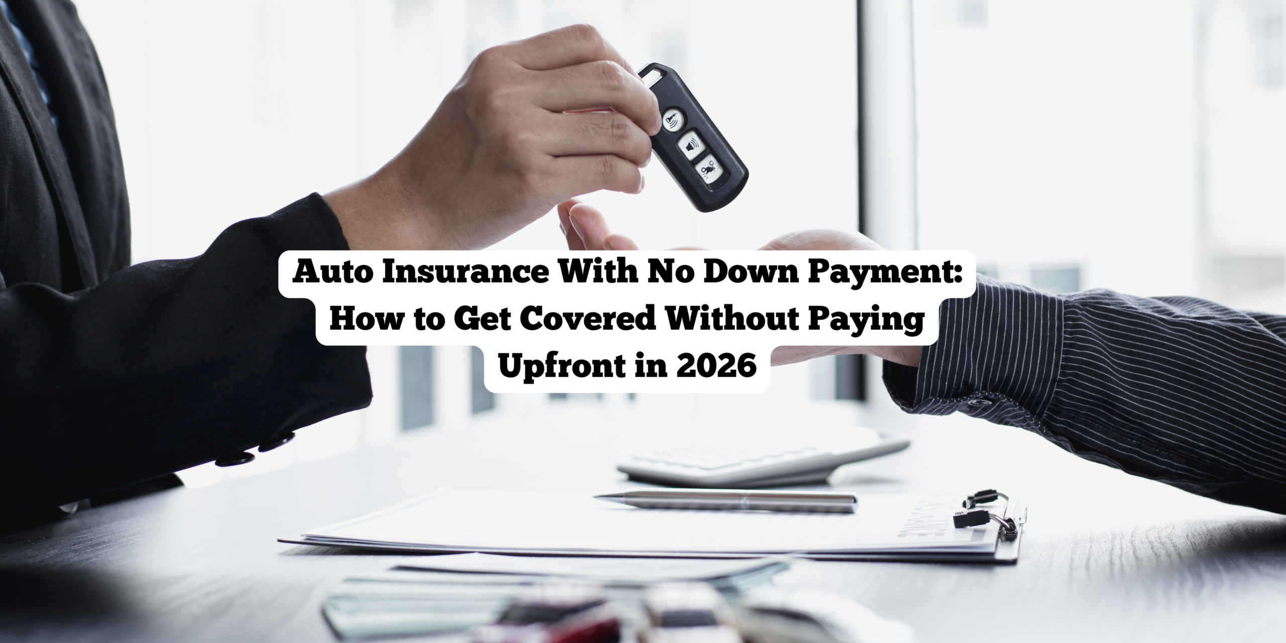 Auto Insurance With No Down Payment: How to Get Covered Without Paying Upfront in 2026